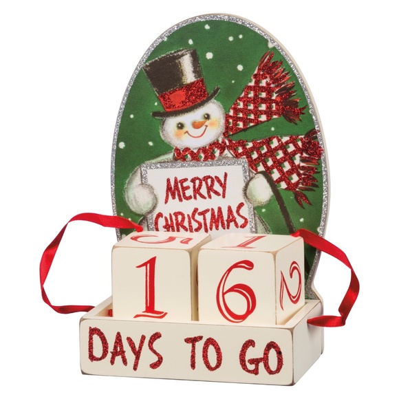 Snowman Christmas Block Countdown - Picture 2 of 5